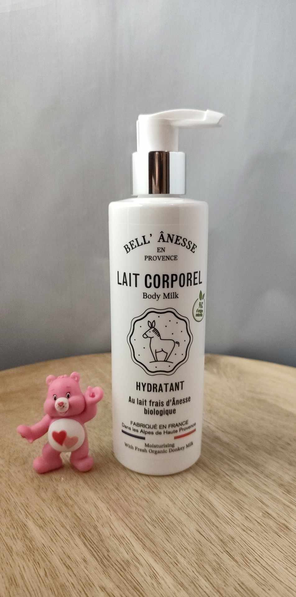 lait corporel au lait d'annesse bio