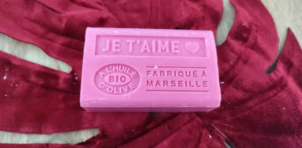 je t'aime (senteur femme) - Savon 125g à l'huile d'olive BIO